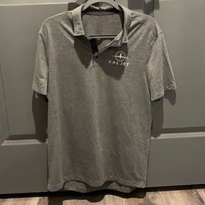 Lululemon Heather Gray Polo Golf Shirt Sz Large